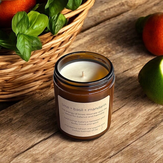 lime + basil + mandarin